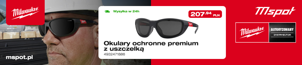 Okulary ochronne premium z uszczelką Milwaukee 4932471886