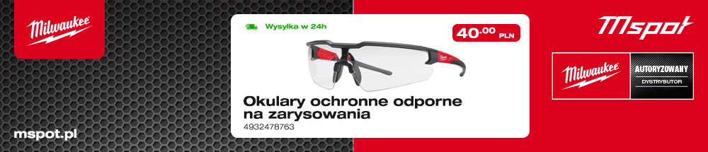Okulary ochronne odporne na zarysowania 4932478763 Milwaukee - kupisz na mspot.pl