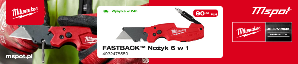 FASTBACK™ Nożyk 6 w 1 Milwaukee 4932478559 - kupisz w mspot.pl