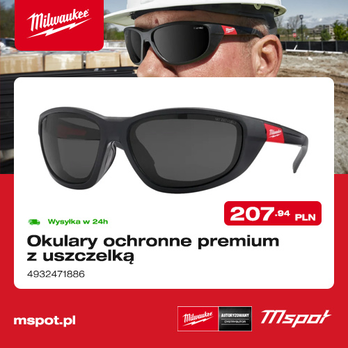 Okulary ochronne premium z uszczelką Milwaukee 4932471886